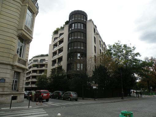  immeuble récent avec terrasses, rue de la Faisanderie, rue de Bugeaud